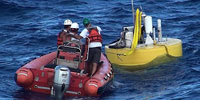 photo of small inflatable boat and ESP float