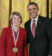 Photo of Penny Chisholm and President Obama