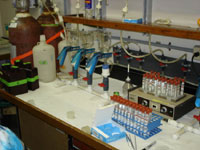 Photo of shipboard lab.